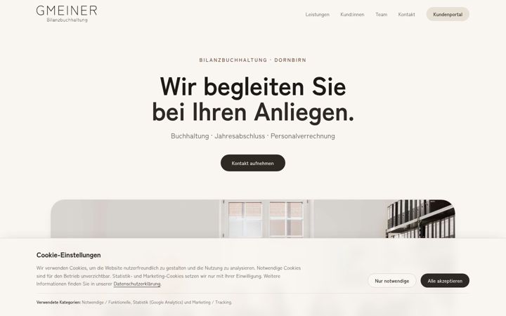 Screenshot of gmeiner-steuern.at