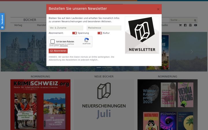 Screenshot of gmeiner-verlag.de