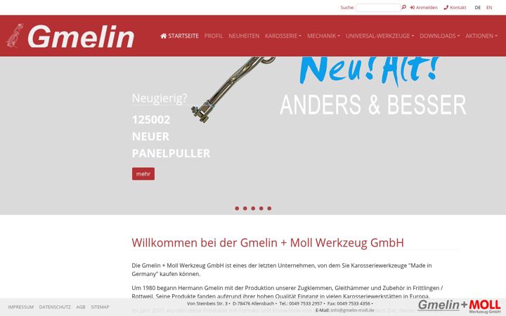 Screenshot of gmelin-moll.de