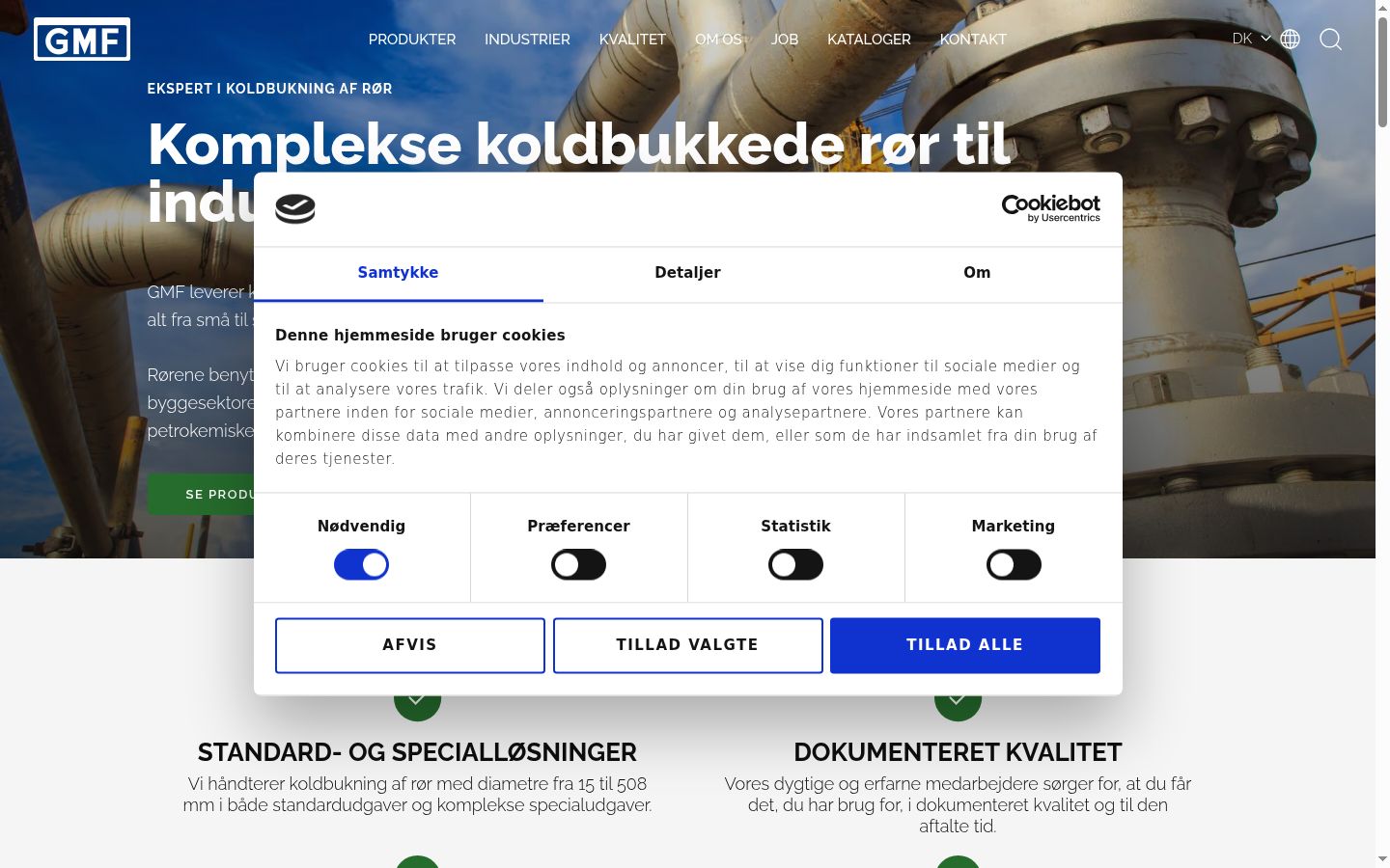 Snímek obrazovky baneru souhlasu zobrazeného před jakoukoli interakcí