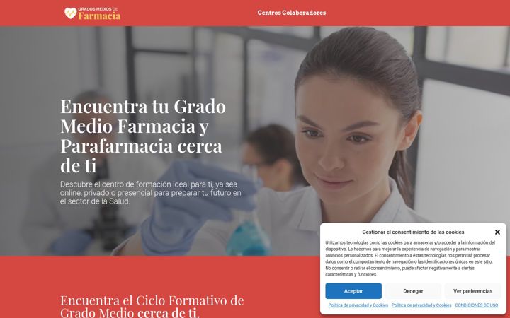 Screenshot of gmfarmacia.com