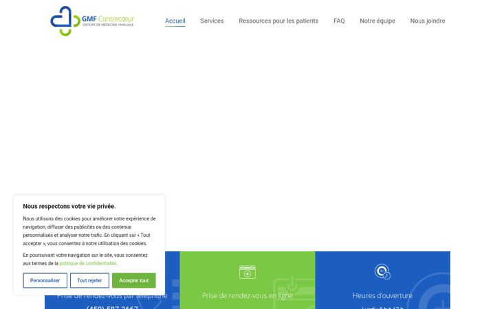 Screenshot of gmfcontrecoeur.com