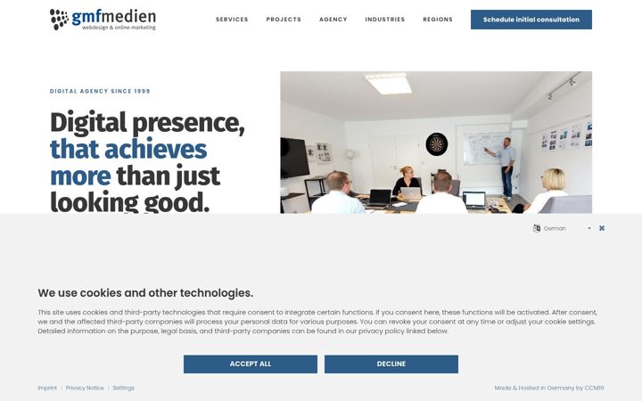 Screenshot of gmfmedien.de