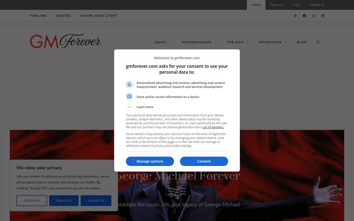 Screenshot of gmforever.com