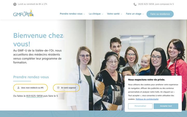 Screenshot of gmfuvalleedelor.com