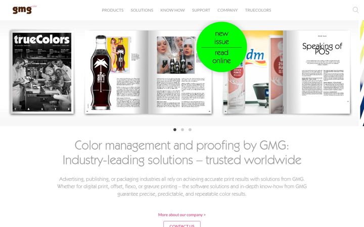 Screenshot of gmgcolor.com