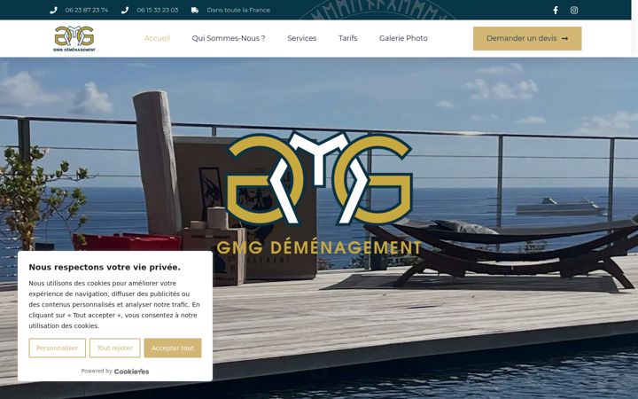 Screenshot of gmgdemenagement.fr