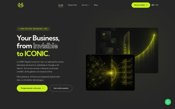 Screenshot of gmgdigital.ro