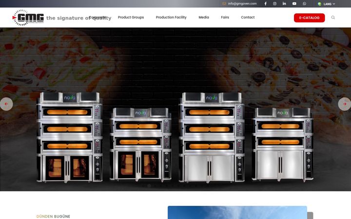Screenshot of gmgoven.com