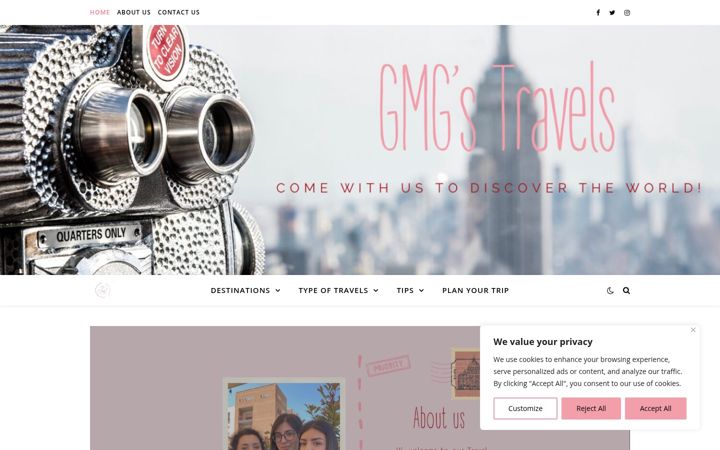 Screenshot of gmgtravels.altervista.org