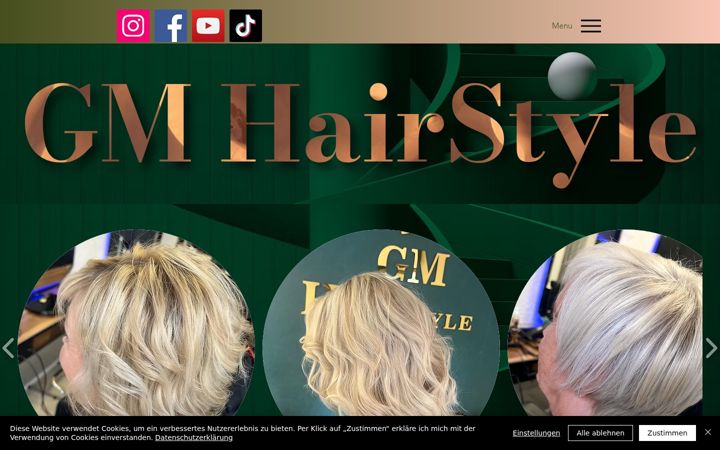 Screenshot of gmhairstyle.de