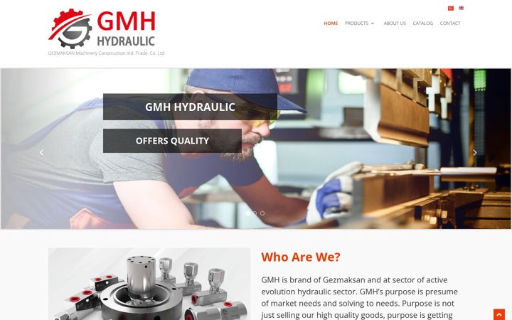 Screenshot of gmhhidrolik.com