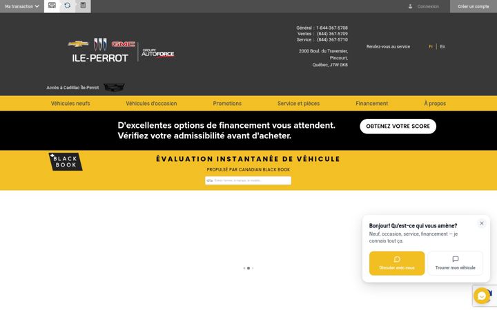 Screenshot of gmileperrot.ca