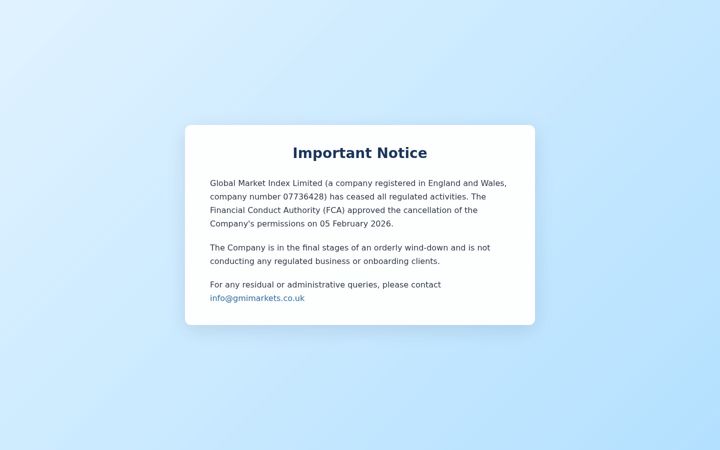 Screenshot of gmimarkets.co.uk