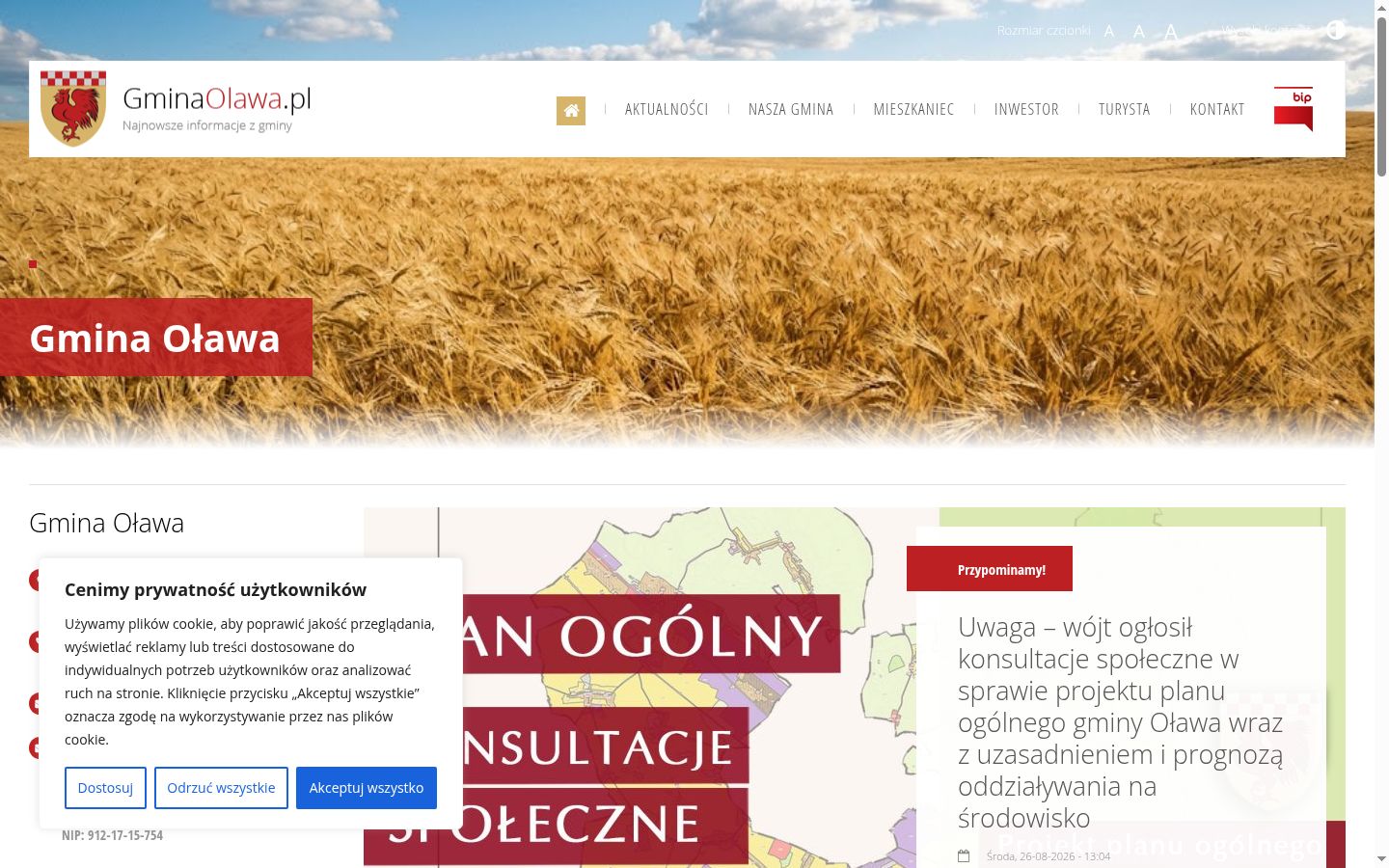 Snímek obrazovky baneru souhlasu zobrazeného před jakoukoli interakcí