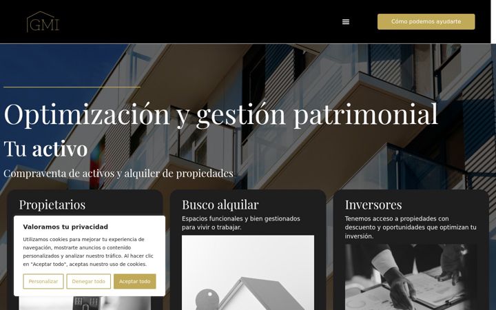 Screenshot of gmiresidencial.es