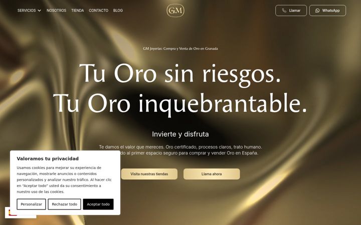 Screenshot of gmjoyerias.es