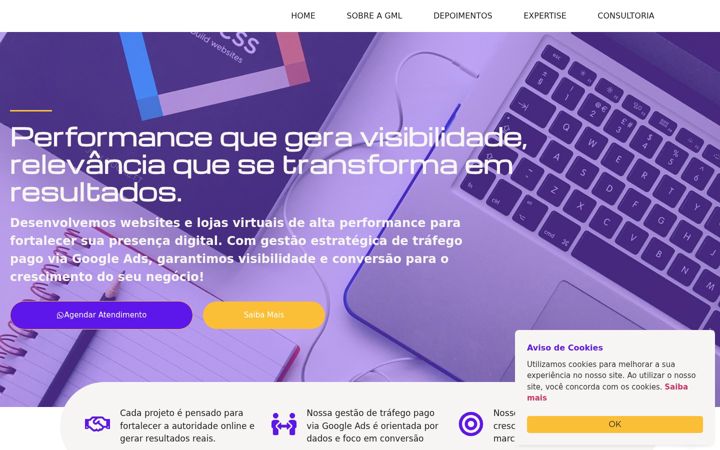 Screenshot of gmlmidiaweb.com.br