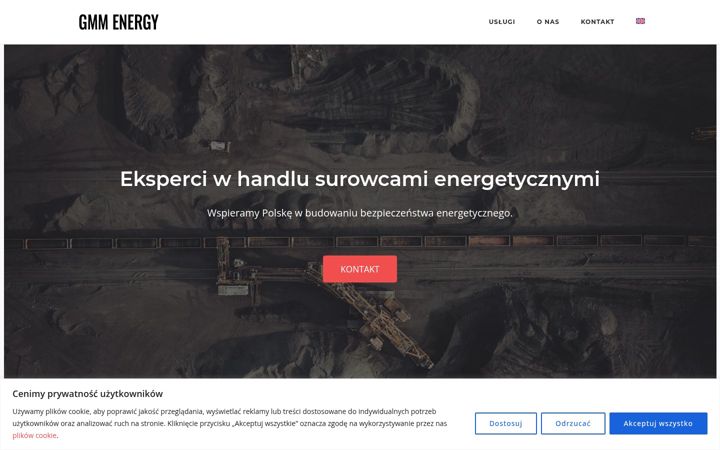 Screenshot of gmmenergy.com