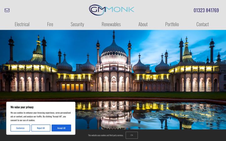 Screenshot of gmmonk.co.uk