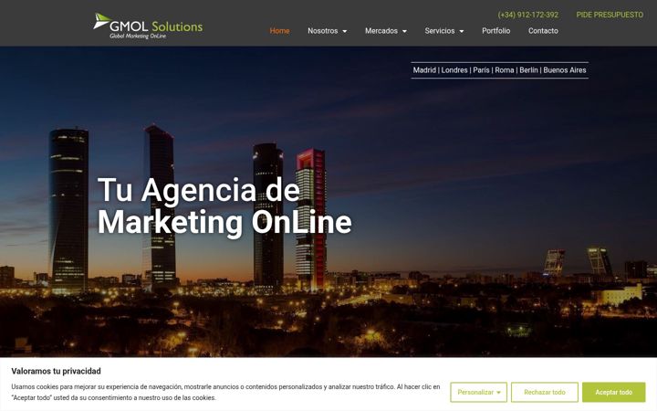 Screenshot of gmolsolutions.com