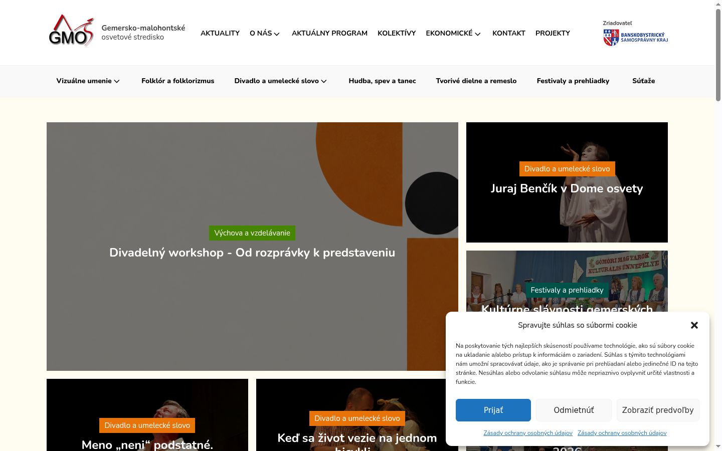 Screenshot des Einwilligungsbanners vor jeglicher Interaktion