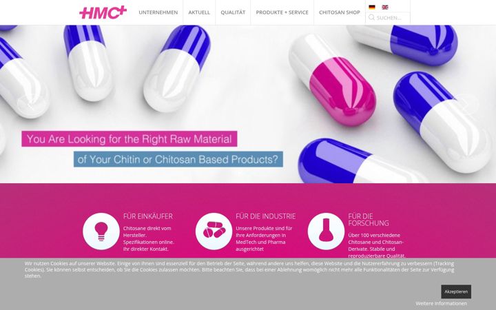 Screenshot of gmp-chitosan.com