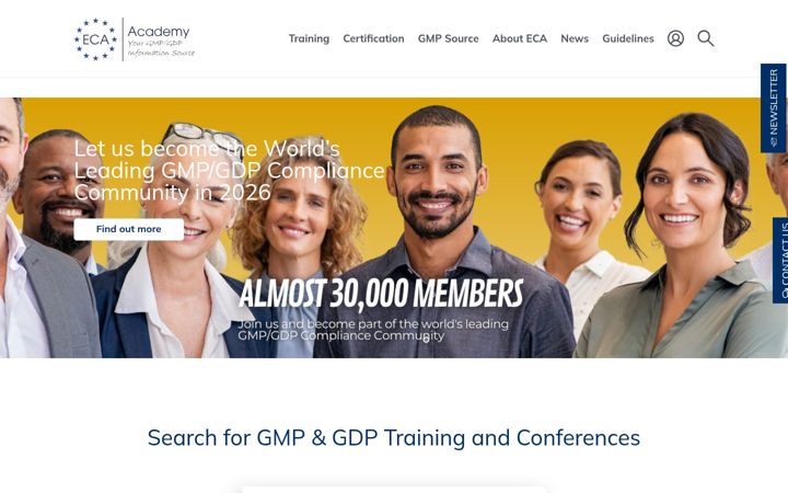 Screenshot of gmp-compliance.org