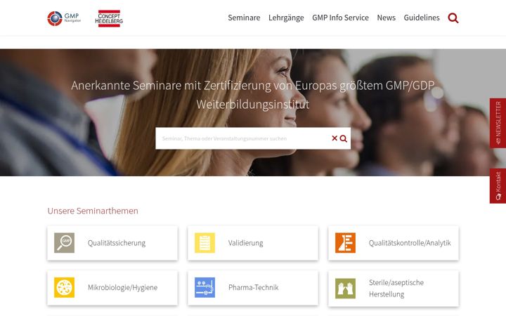 Screenshot of gmp-navigator.com
