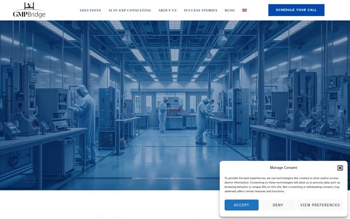 Screenshot of gmpbridge.com