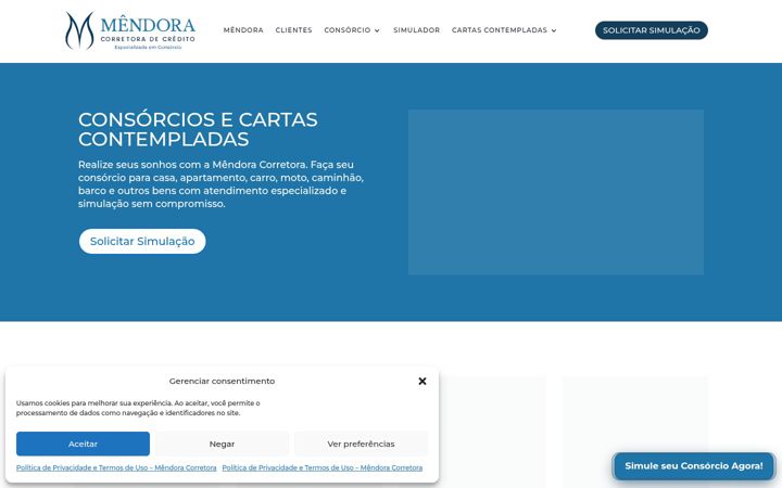 Screenshot of gmportoconsorcio.com.br