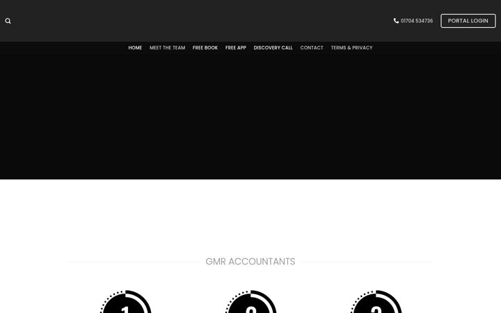 Screenshot of gmraccountants.co.uk