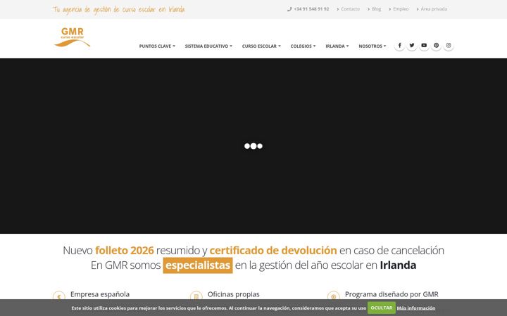 Screenshot di gmrcursoescolar.com