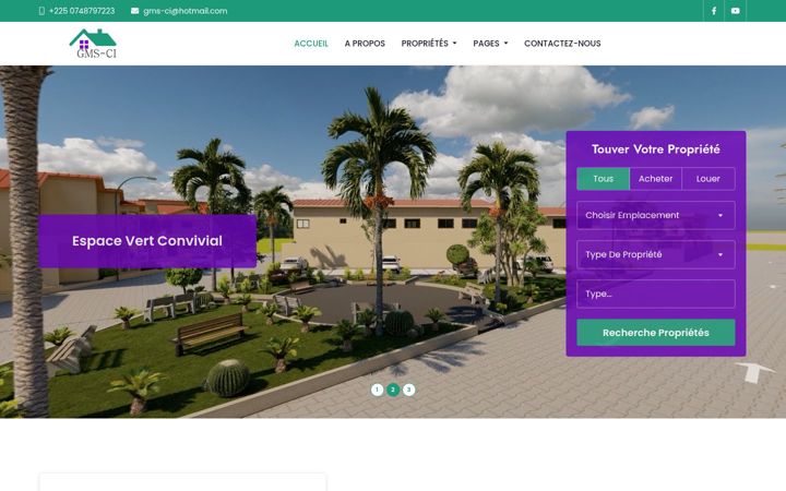 Screenshot of gms-ci.com