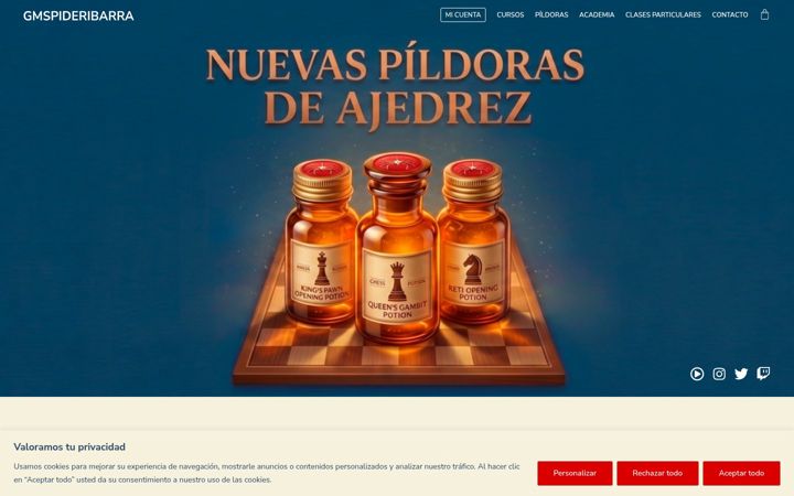 Screenshot of gmspideribarra.com