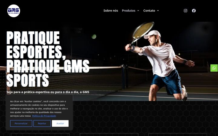 Screenshot of gmssports.com.br