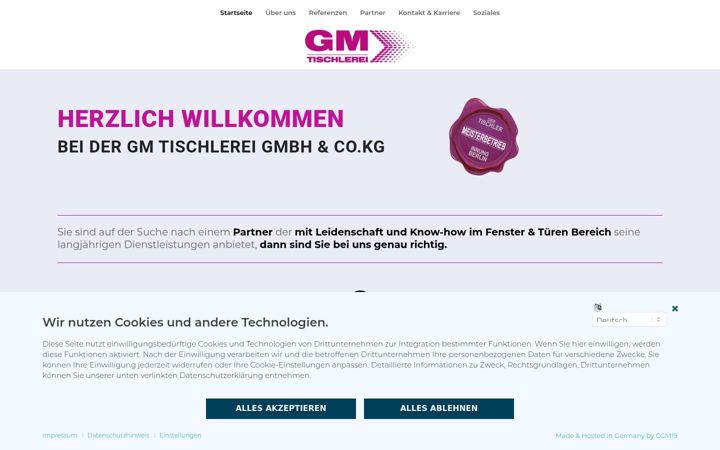Screenshot of gmt-berlin.de