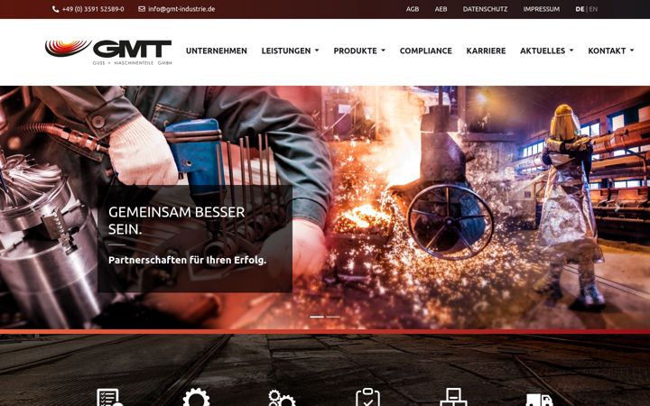 Screenshot of gmt-industrie.de