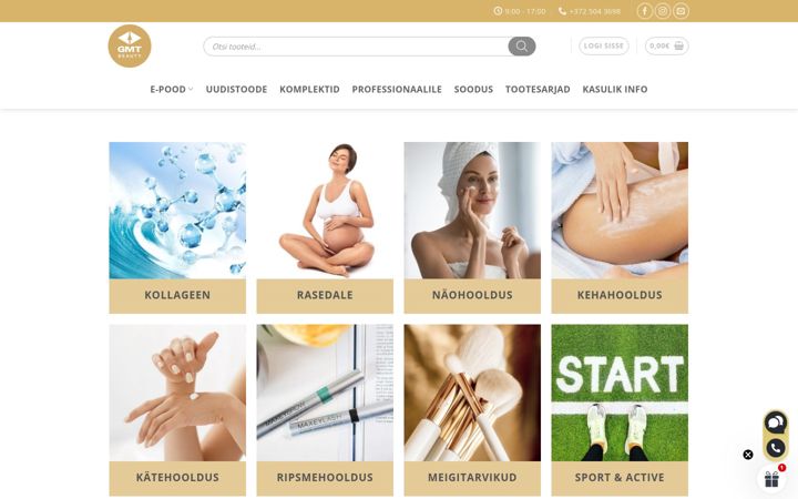 Screenshot of gmtbeauty.ee