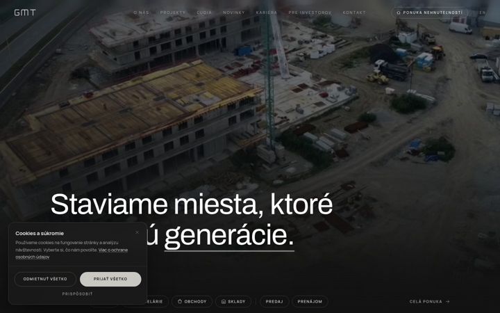 Screenshot of gmtdevelopment.sk