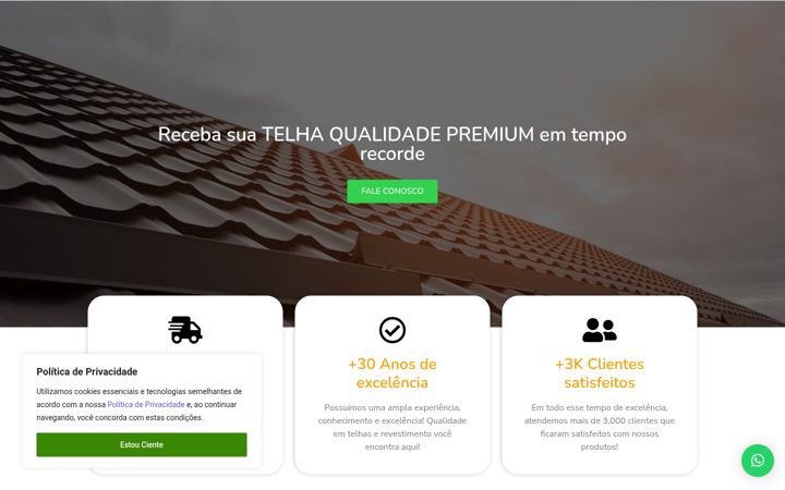 Screenshot of gmtelhas.com.br
