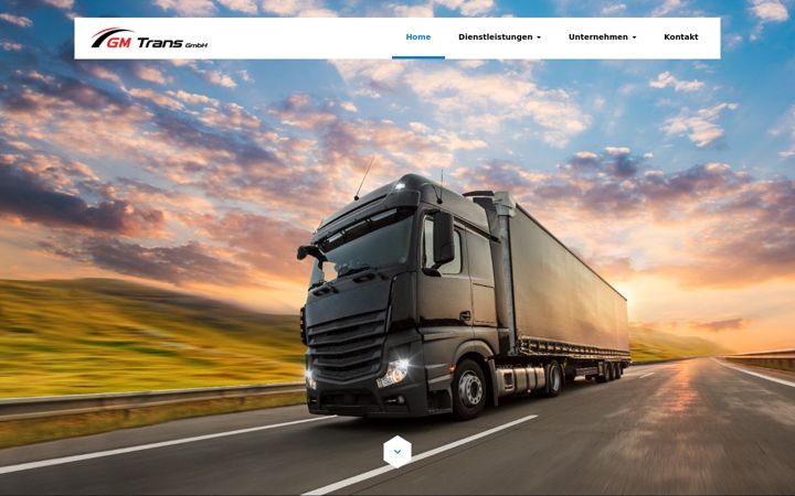 Screenshot of gmtrans.ch
