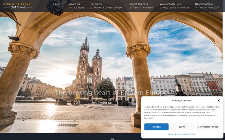 Screenshot of gmtravel.travel