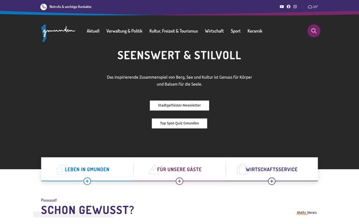 Screenshot of gmunden.at