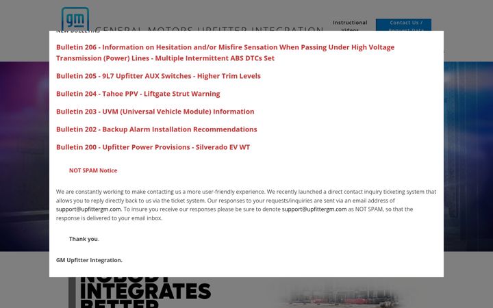 Screenshot of gmupfitter.com
