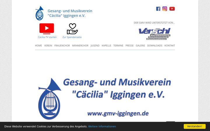 Screenshot of gmv-iggingen.de