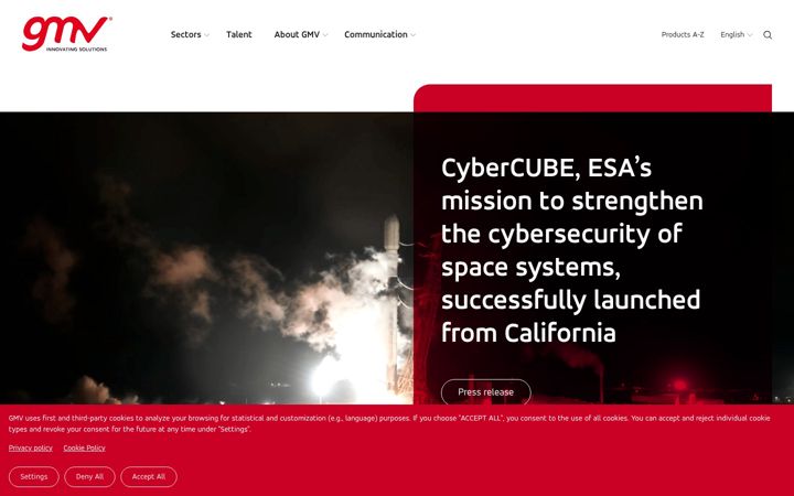 Screenshot of gmv.com
