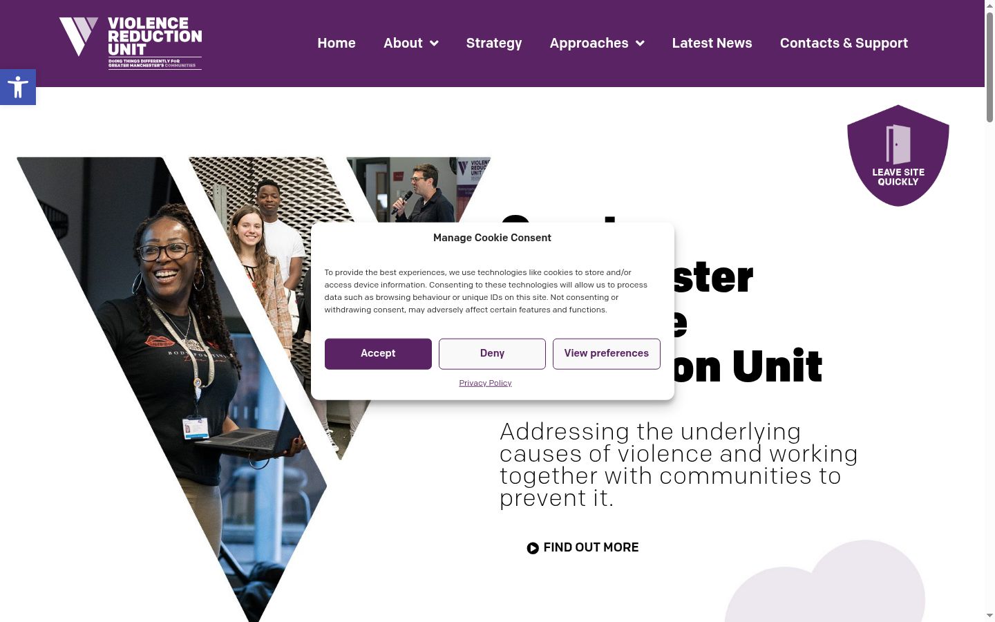 Snímek obrazovky baneru souhlasu zobrazeného před jakoukoli interakcí
