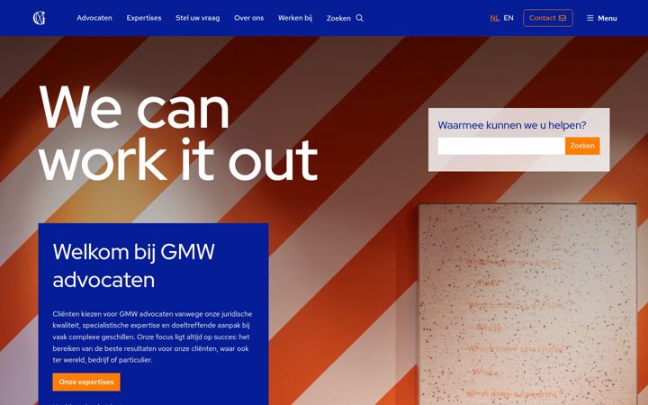 Screenshot of gmw.nl