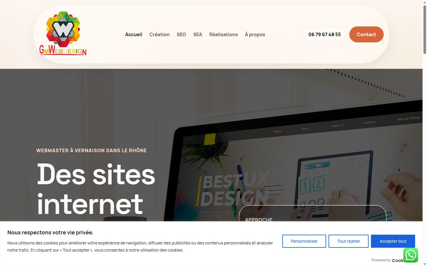 Screenshot tal-banner tal-kunsens muri qabel kwalunkwe interazzjoni